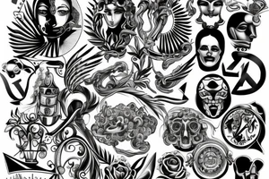 greek trophy tattoo idea