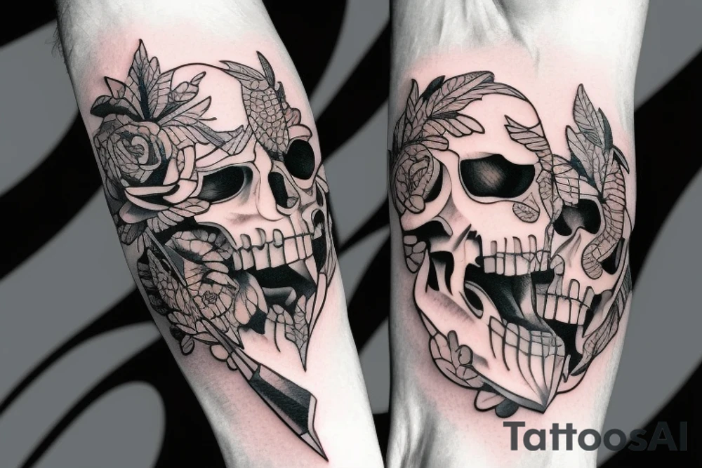 knife tattoo idea