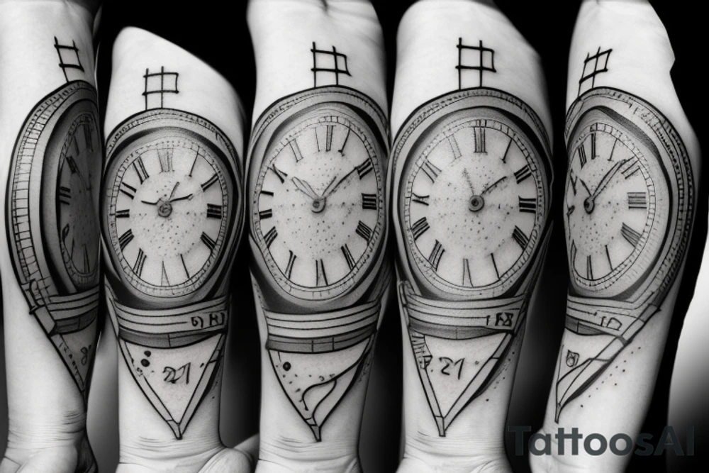 stopwatch tattoo idea