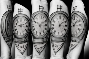 stopwatch tattoo idea