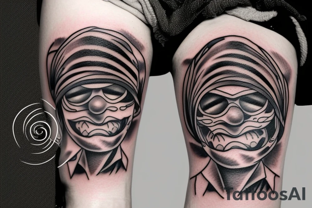 ski mask guy tattoo idea