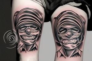 ski mask guy tattoo idea