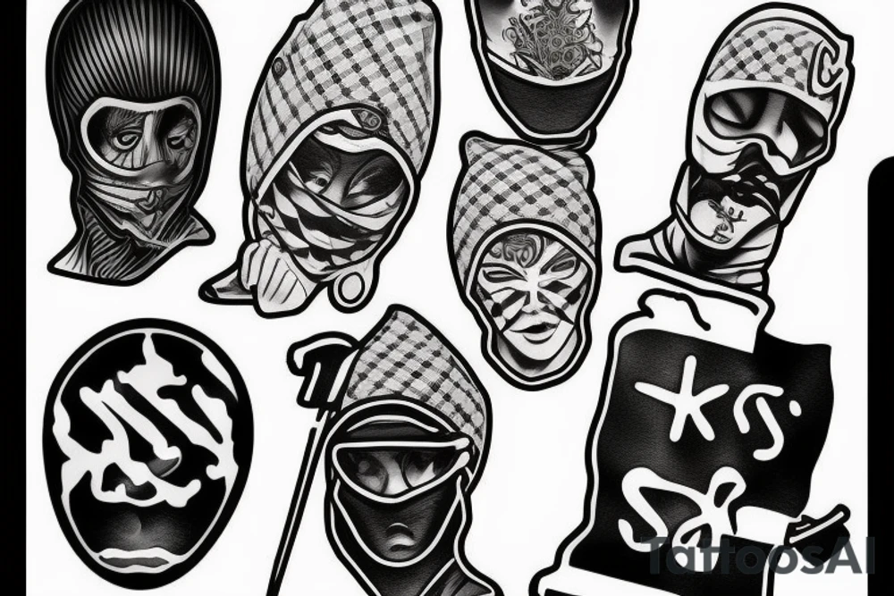 ski mask guy tattoo idea