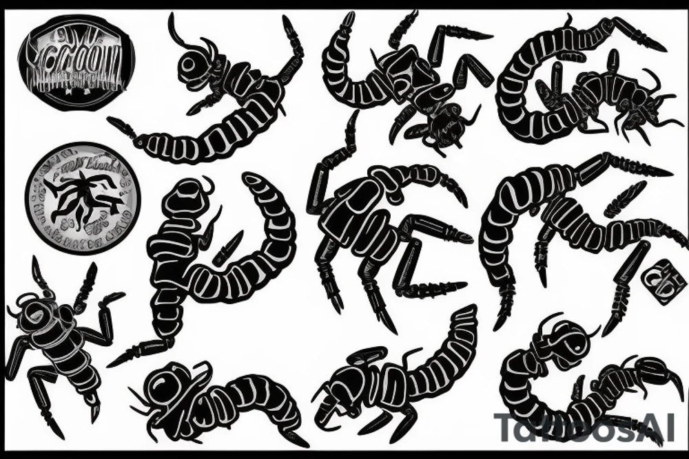 two scorpions fighting tattoo idea