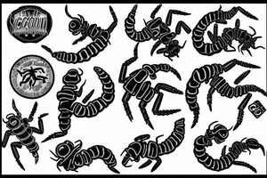 two scorpions fighting tattoo idea