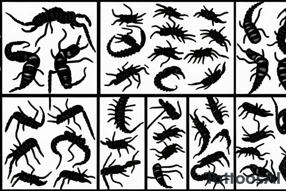 two scorpions fighting tattoo idea