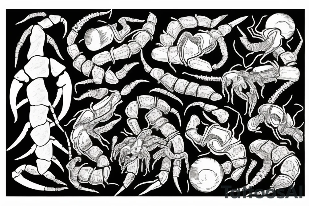 two scorpions fighting tattoo idea