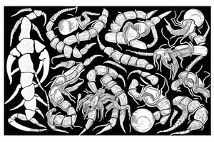 two scorpions fighting tattoo idea