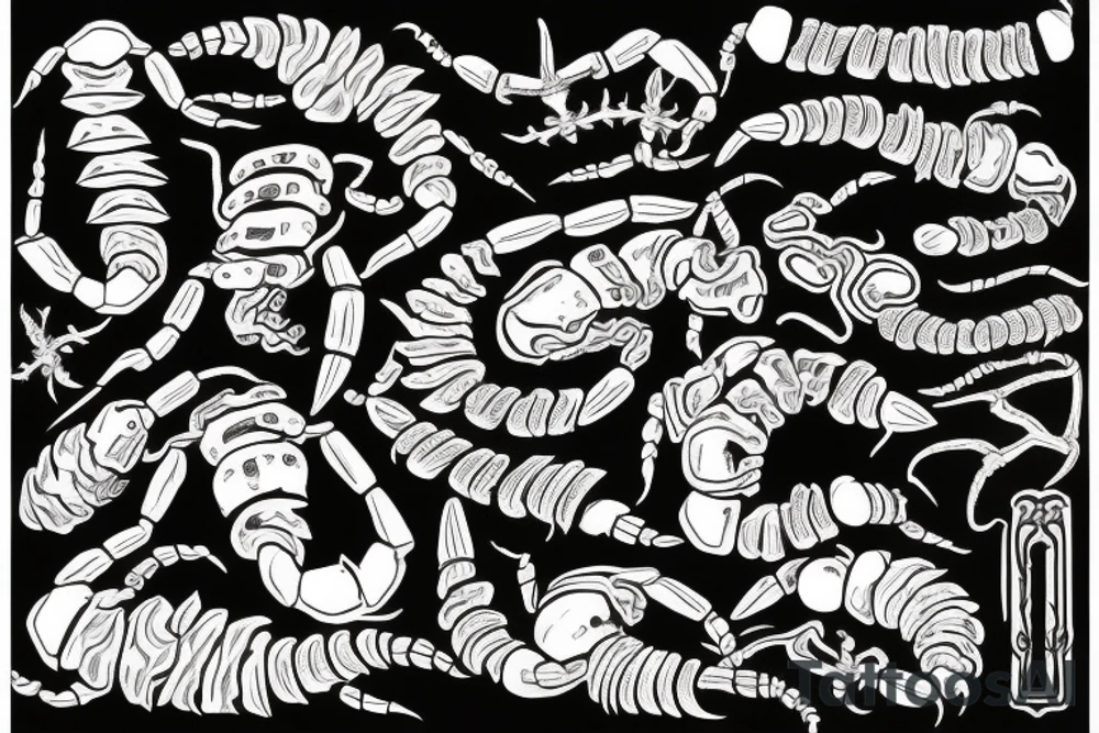 two scorpions fighting tattoo idea