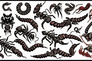 two scorpions fighting tattoo idea