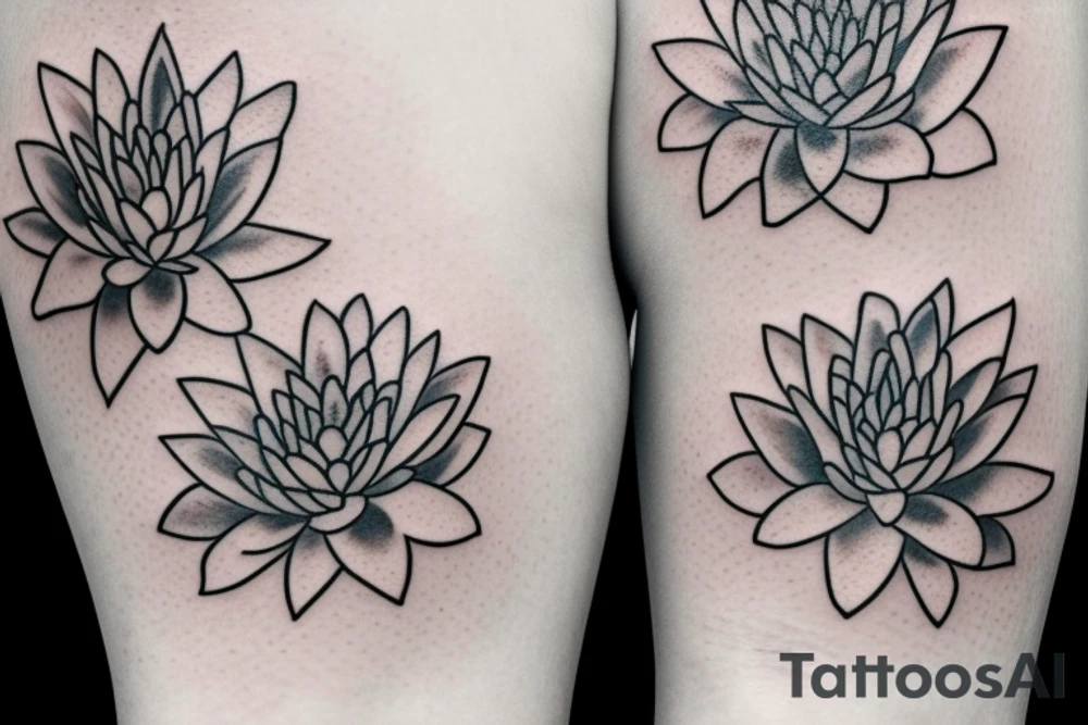 water lily tattoo idea