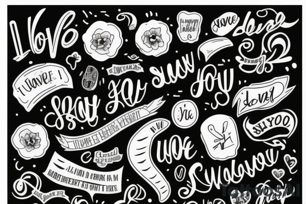 you know i love you so tattoo idea