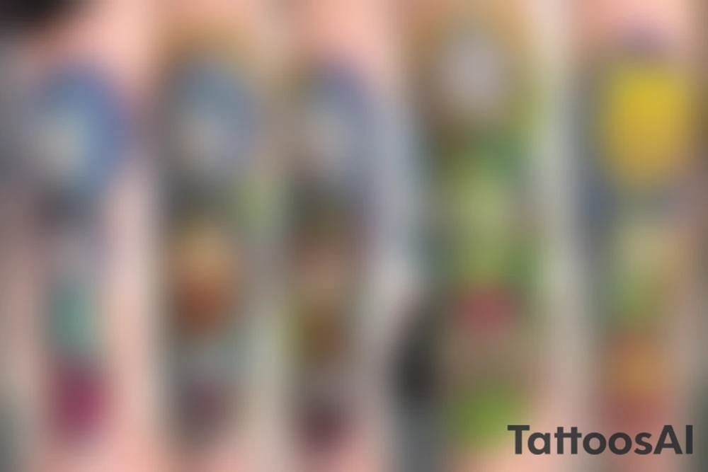 i would like a funny rick and morty tattoo for a full arm tattoo idea