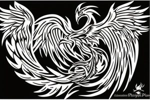 I would like a colored phoenix tattoo on the ribs for a woman tattoo idea