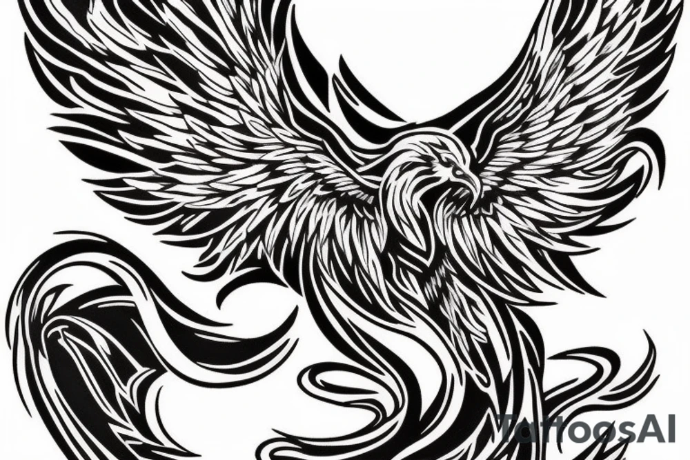 I would like a colored phoenix tattoo on the ribs for a woman tattoo idea