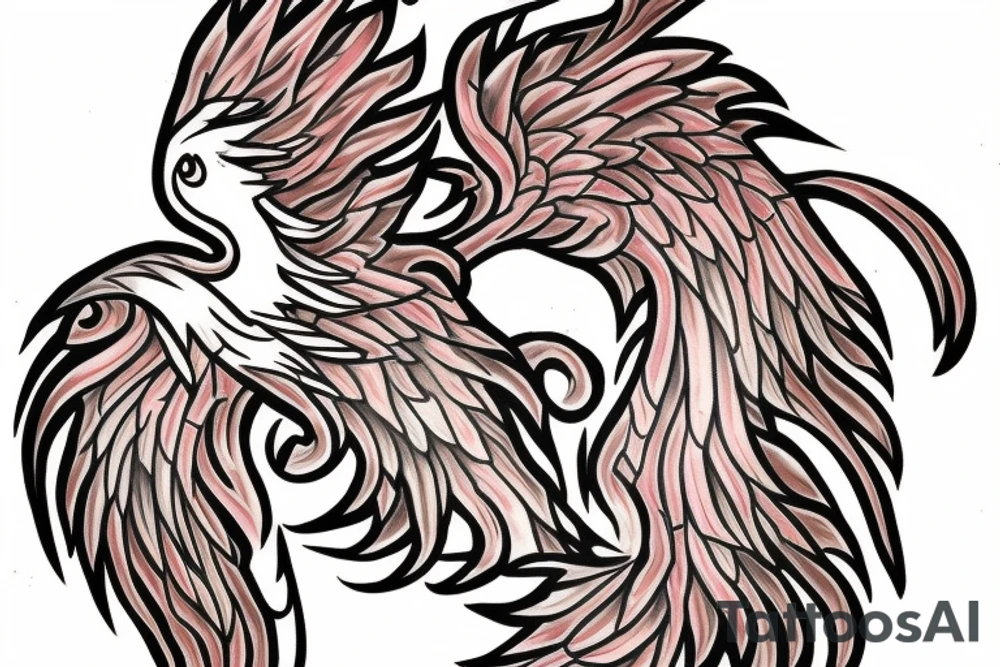 I would like a colored phoenix tattoo on the ribs for a woman tattoo idea