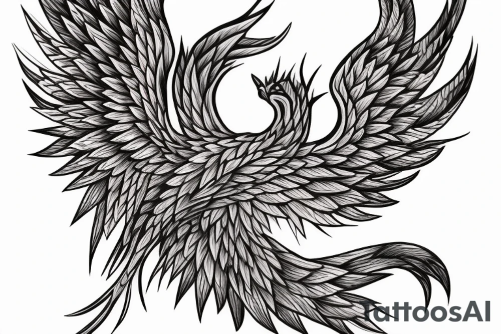 I would like a colored phoenix tattoo on the ribs for a woman tattoo idea