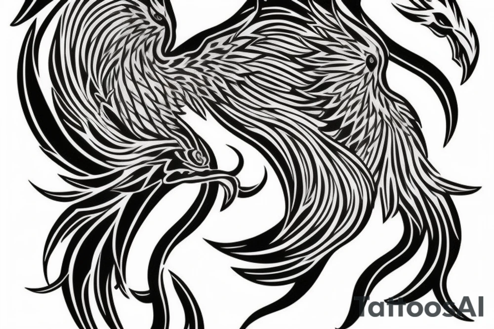 I would like a colored phoenix tattoo on the ribs for a woman tattoo idea