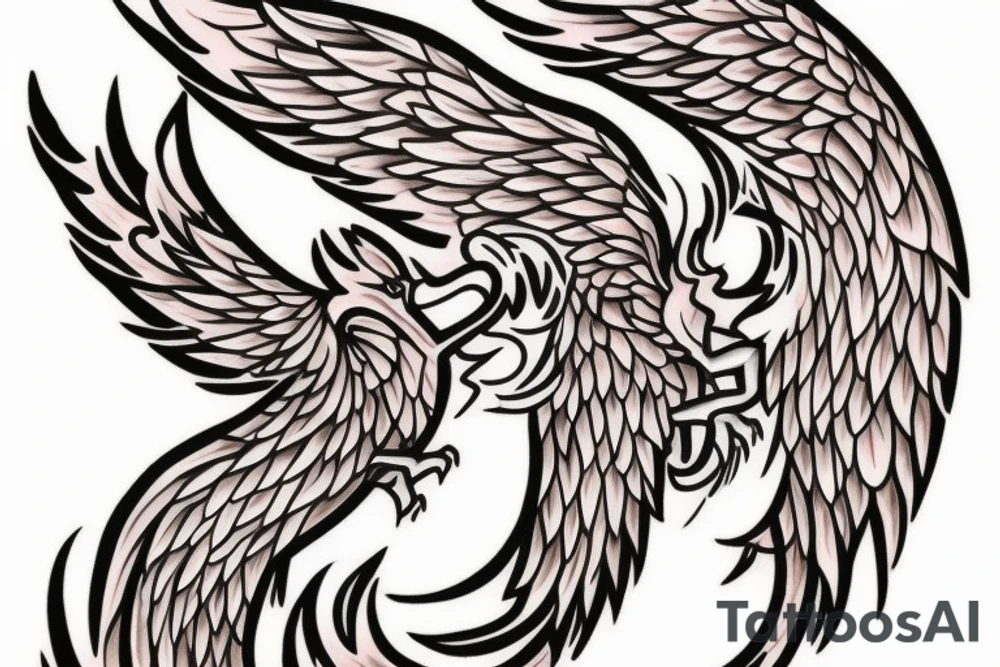 I would like a colored phoenix tattoo on the ribs for a woman tattoo idea