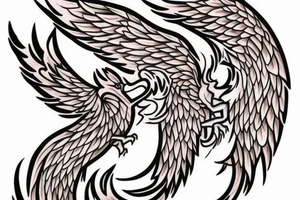 I would like a colored phoenix tattoo on the ribs for a woman tattoo idea
