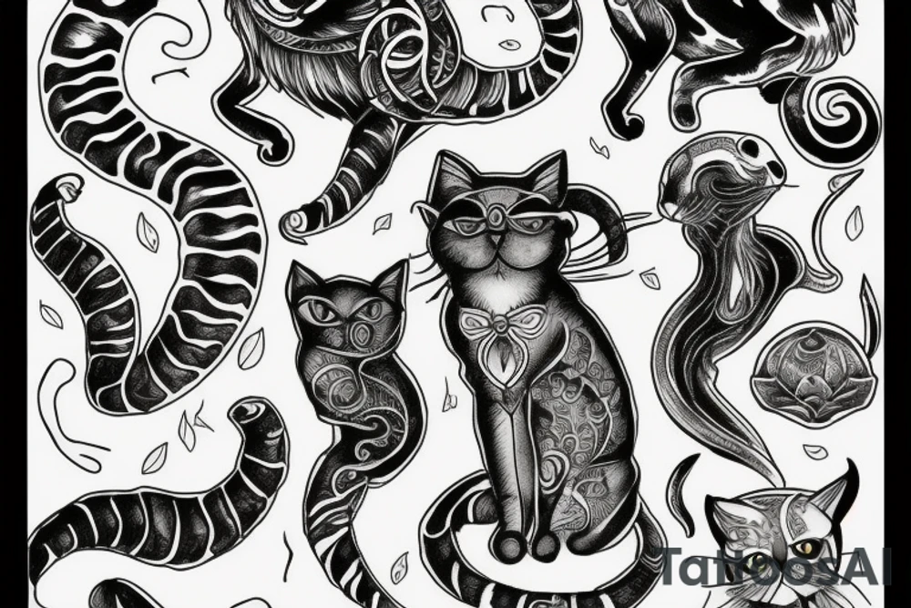 Cat Scorpio tattoo idea