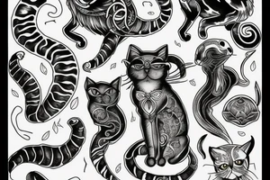 Cat Scorpio tattoo idea