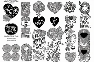 I am Love, abundance, visionary and disciplined and I’m committed to share my purpose to inspire love and connection tattoo idea