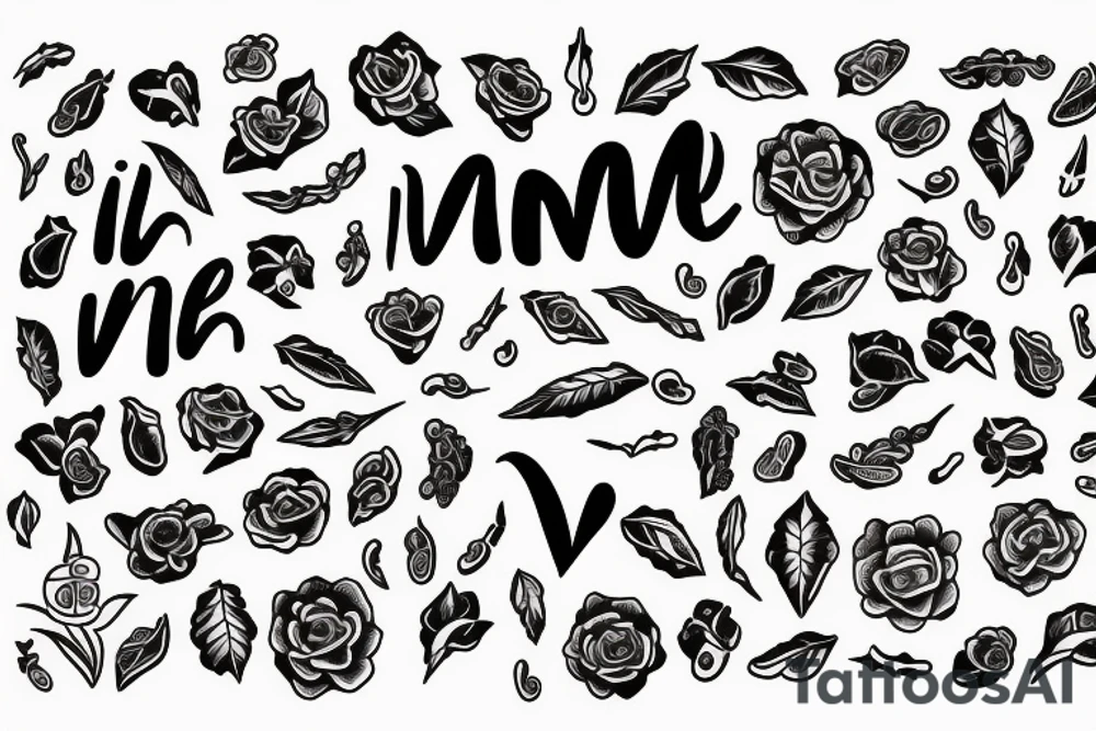 I am Love, abundance, vision and discipline tattoo idea