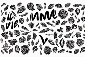 I am Love, abundance, vision and discipline tattoo idea