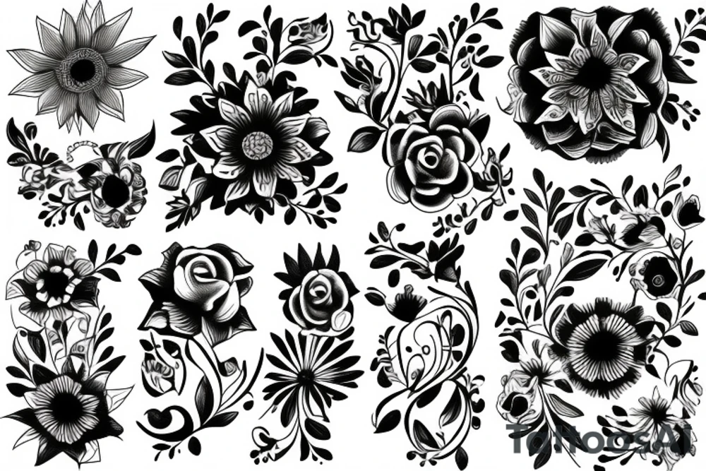 flowers tattoo idea