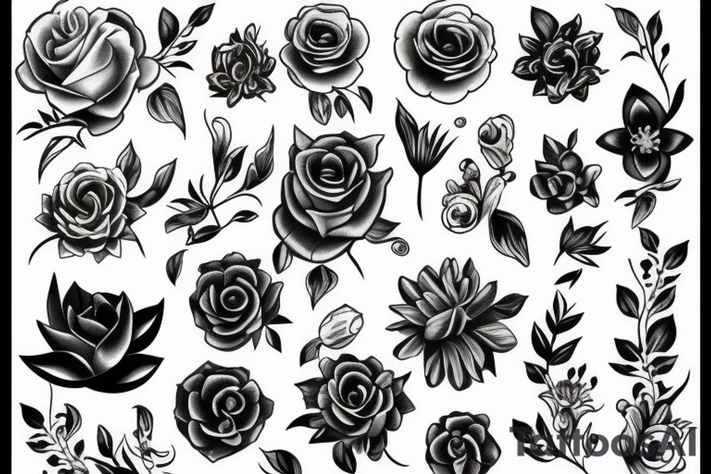 flowers tattoo idea