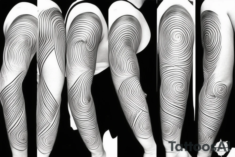 black linework clouds on a all white backround tattoo idea