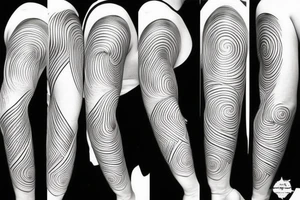 black linework clouds on a all white backround tattoo idea