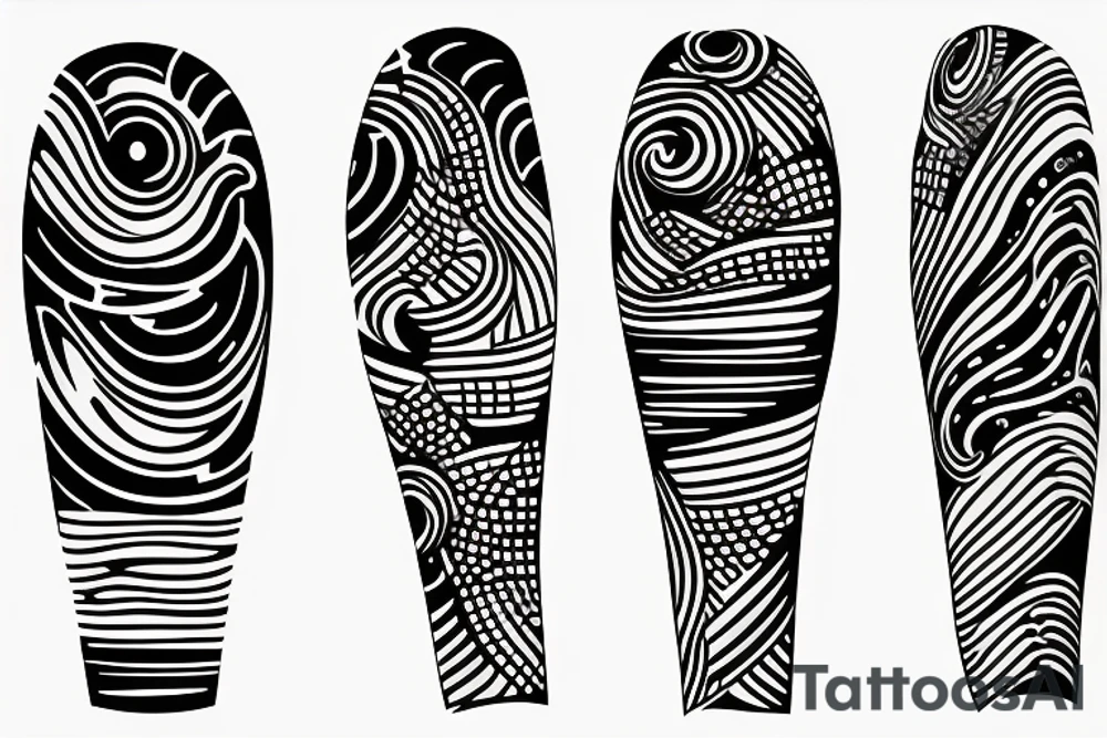 black linework clouds on a all white backround tattoo idea