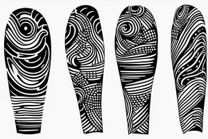 black linework clouds on a all white backround tattoo idea