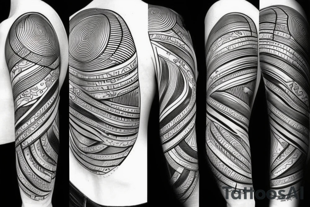 black linework clouds on a all white backround tattoo idea