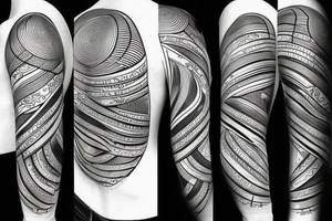 black linework clouds on a all white backround tattoo idea