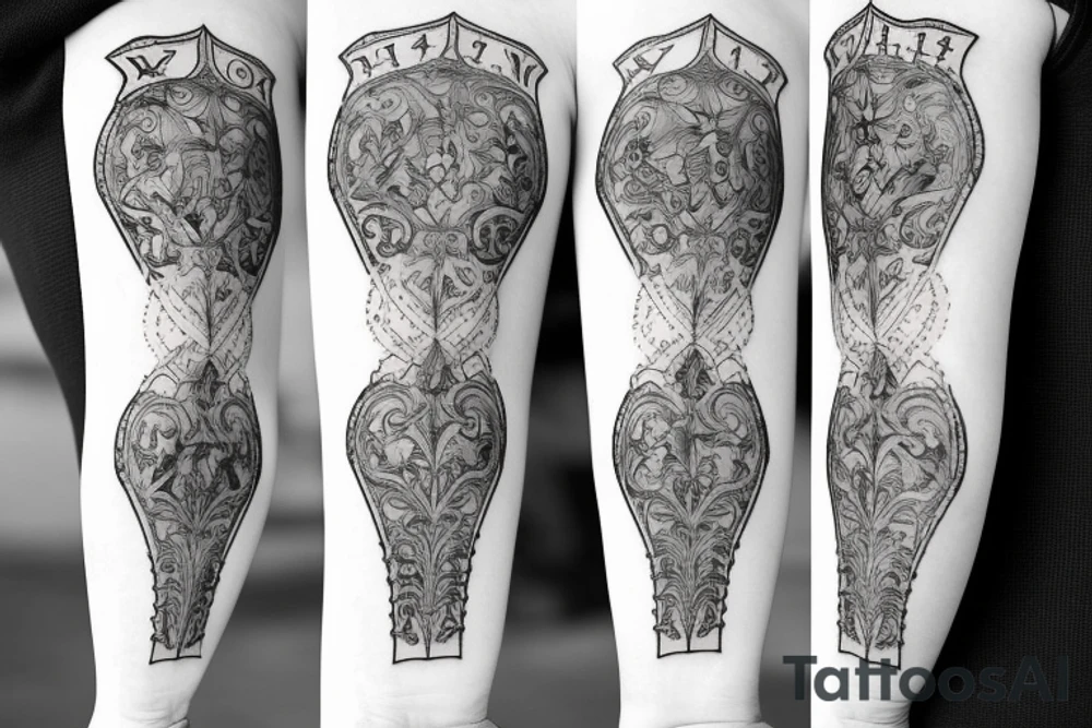 Roman numerals 
XXV and XIII covered up tattoo idea