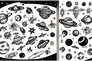 University of Central Florida space theme tattoo idea