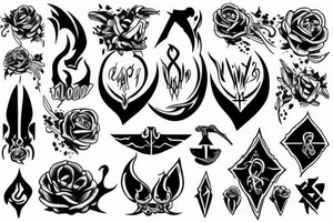 War and blood tattoo idea