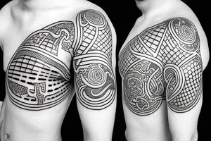 Samurai muriendo tattoo idea