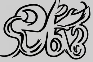 Minimalistic, simple letter C and dove outline tattoo idea