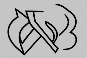 Minimalistic, simple letter C and dove outline tattoo idea