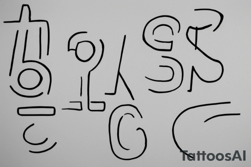 Minimalistic, simple letter C tattoo idea