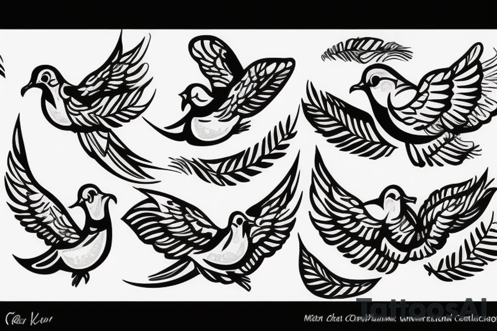 C with a dove tattoo idea