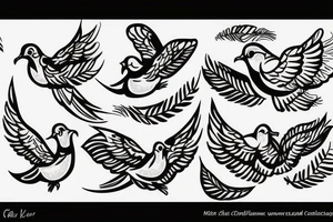 C with a dove tattoo idea