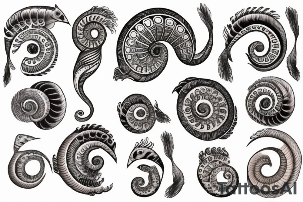 Chambered nautilus tattoo idea