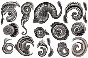 Chambered nautilus tattoo idea