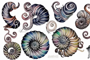 Chambered nautilus tattoo idea