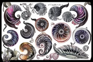 Chambered nautilus tattoo idea